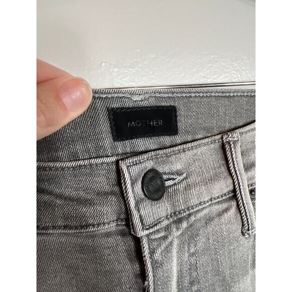 Mother The Swooner Denim Jeans Supermoon Wash Side Stripe Gray Women's 26 / 2 - Picture 5 of 11